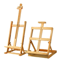 Desktop Wooden Easel for 4K Canvas, Foldable for Painting and Drawing