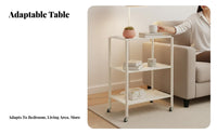 2-Tier Rolling mobile trolley With casters 2-Tier Utility mobile trolley space-efficient Size for Living Room