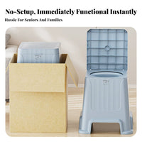 Bedside Commode Stool Anti-Odor Bedside Commode Chair Portable for Living Room