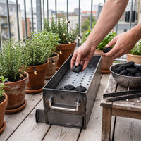 Heavy-Duty 2.75mm Thick Welded Charcoal Grill for Outdoor BBQ and Commercial Use
