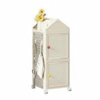 Multi-Tier Rack on casters Foldable Household Storage Installationwithout cost