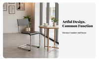 S-Shaped Chair Ergonomic bend Indoor Seating Space-Saving for Cafe, Dining Room