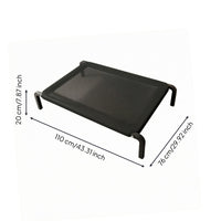 Raised Mesh Dog Cot Curved Legs Elevated Pet Cot Mesh Pet Bed Sturdy