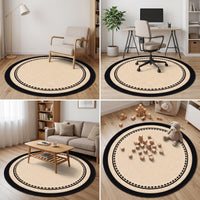 Round Stain-Resistant Crystal Velvet Area Rug for Living Room Bedroom Office