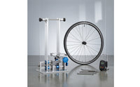 Bench-Top Two-Wheeled Wheel Truing Stand Adjustable Wheel Truing Stand Rigid Accurate for Workshops