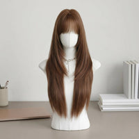 Heat-Resistant Hairpiece Adjustable Straps Synthetic Hairpiece Inner Headwear Accessory Accessory