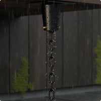 Lotus Rain Chain Weatherproof Japanese Rain Chain Long-Lasting for Courtyard