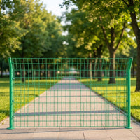 Double Wire Mesh 4.5mm Galvanized Low Carbon Steel Fence 3m Green Highway Falling Object Prevention Fence