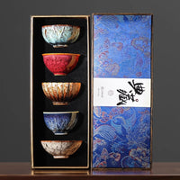 五大名窑茶杯套装中式高档陶瓷主人杯品茗杯茶盏茶具礼盒伴手礼