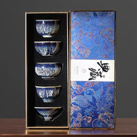 五大名窑茶杯套装中式高档陶瓷主人杯品茗杯茶盏茶具礼盒伴手礼
