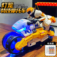 儿童电动变形摩托车手提灯笼2025新款声光玩具中秋节花灯男孩礼物