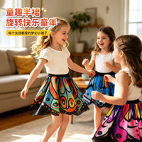 Children's Butterfly Tutu Skirt for Halloween Performance Party Dress-Up Prop