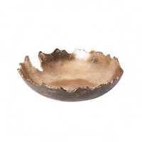 Gold Decorative Tray Textured Irregular Shape Tray Home Highlight for Tabletop Display