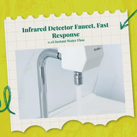 Infrared touchless medical faucet