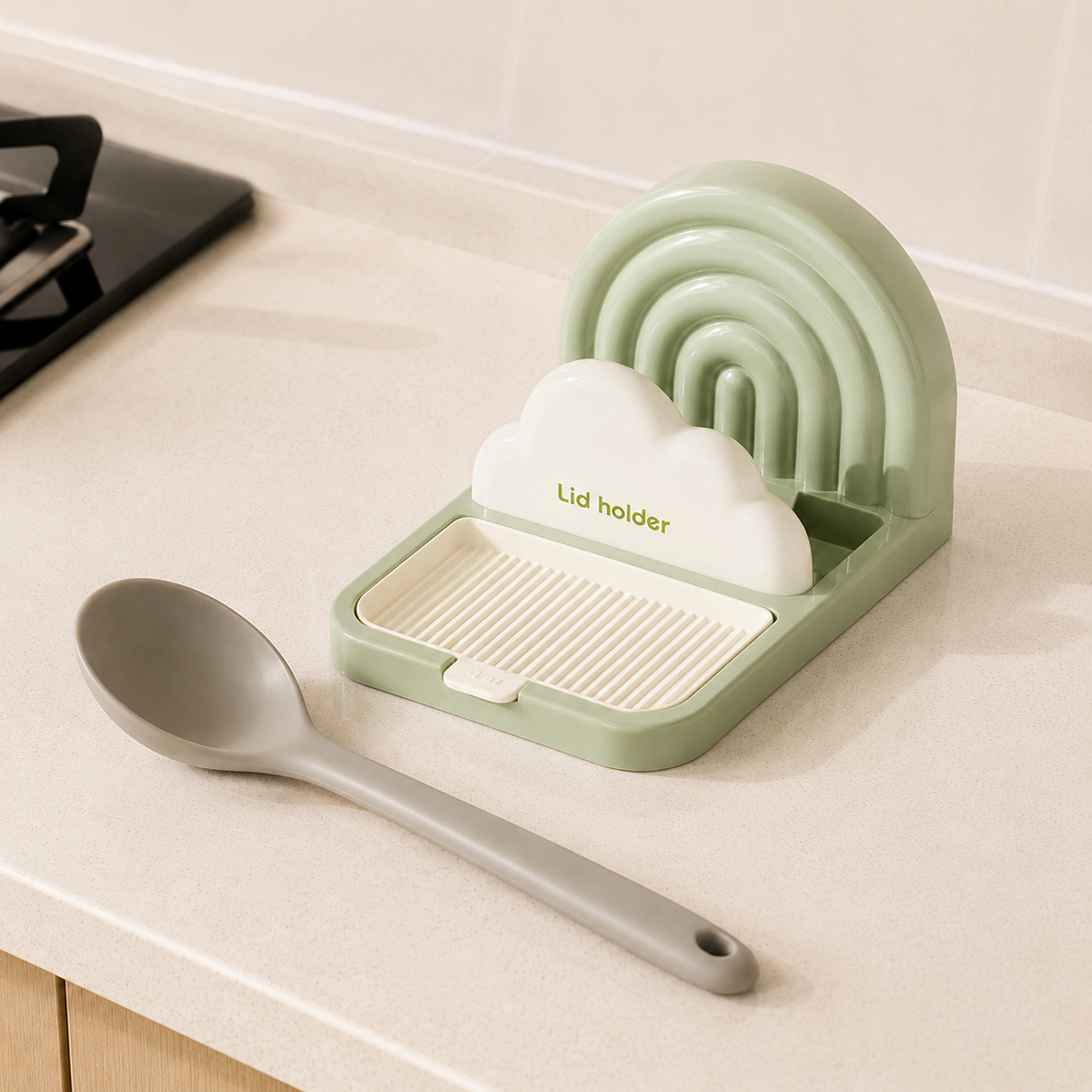 pot lid and utensil holder