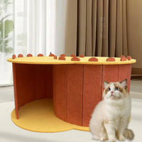 Oval Pet Bed Matte accessibleFront Pet Nook Pet Furniture Portable Warm