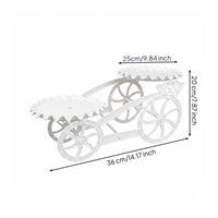 White Party Cake Stand Detachable Plates Double-Layer Cake Stand Food Safe