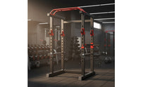Power Cage with Pull-up Bar Multi-Functional Strength Rack Heavy-Duty Squat Cage for Weightlifters, Athletes, Home Gym