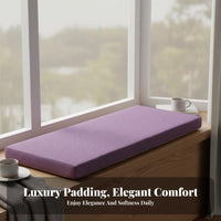 Wear-Resistant Bay Window Seat Cushion Highly Resilient High-Density Foam Bench Cushion Strong Support for Sofa