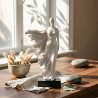Abstract Woman Figurine Elegant Woman Sculpture Resin for Living Room