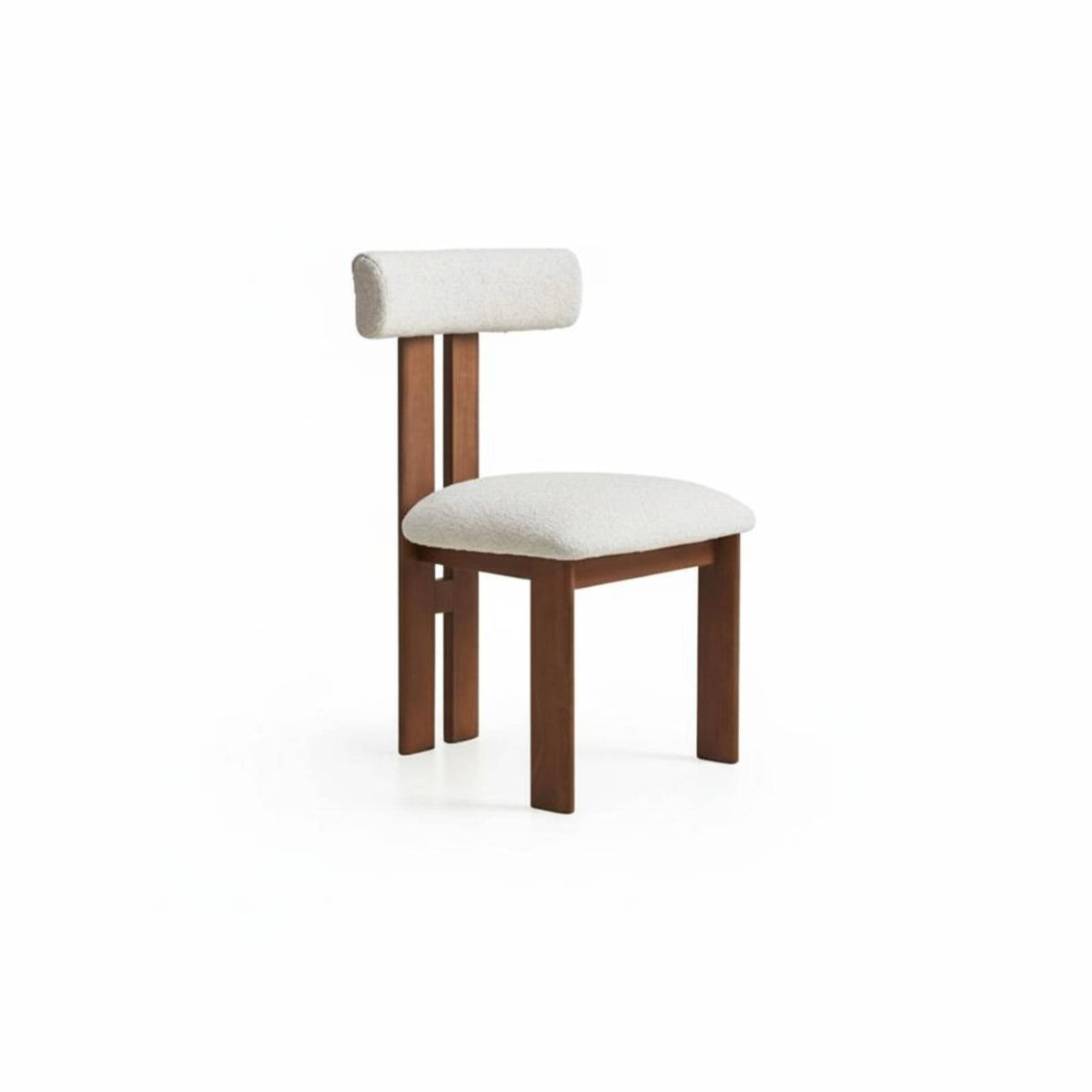 Cane rear Dining Chair sturdy Wood Frame Accent Seating Upholstered Seat Retro Design for Homeowners, Home Office
