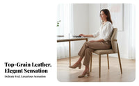 Upholstered Side Chair Luxury design Dining Seating Comfortable Backrest Minimalist Aesthetic for Homeowners, Cafe, Living Room