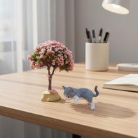 Cartoon Design Car Display Screen Doll Adorable Dashboard Cat Figure Compact Size for Women