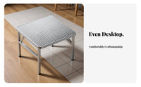 Square Folding Table Foldable Design Square Steel Dining Surface Space-Saving Easy to Clean for Event Planners, Outsideside Door