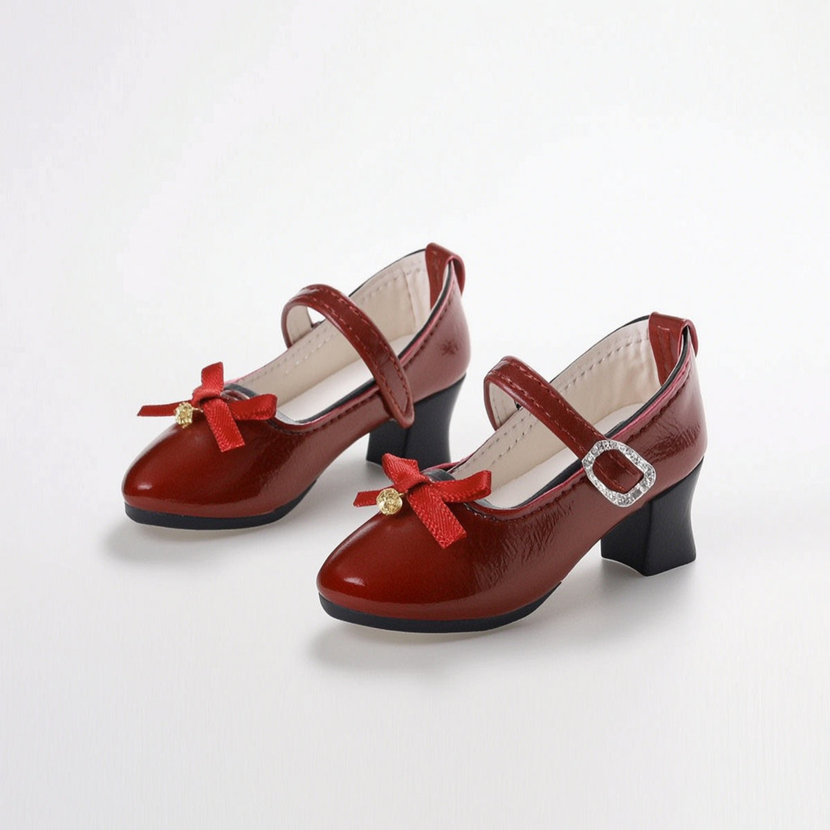 Classic Strap Doll Shoes Miniature BJD Doll Shoes Elegant for Collection Display