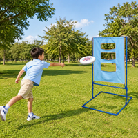 Disc Toss Game, Outdoor Yard Games for Beach Adults, Portable Metal Frame for Tailgate Family Entertainment