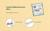 Coral Gold Bathroom Hardware Set, Wall Mounted