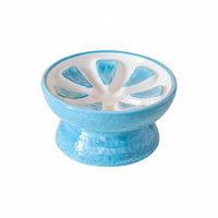 Tilted Cat Food Bowl Reduces Neck Strain Elevated Cat Food Dish Whisker Friendly Raised Slow Feeder Bowl for Cats, Small Dogs