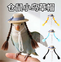 宠物装饰仓鼠帽子金丝熊装饰假发帽 鹦鹉小帽子虎皮玄凤小宠用品