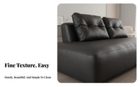 Italian Inspired sectionable Block Sofa Minimalist aesthetic Living Room Furniture scuffResistant Couch Petaccommodating for Design aficionados, Homeowners, Apartment Dwellers, Lounge Area, Studio, Office
