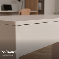 2-Drawer Writing Desk Minimalist Design Study Table Modern aesthetic Multi-Purpose for Professionals, Families