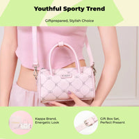PU leather crossbody, multi-compartment.