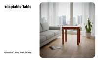 Square Wooden Tea Table Minimalist Design Square Occasional Table for Homeowners