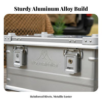 Stackable Storage Box long-lasting Stackable Gear Crate sturdyDuty for Outdoors, Home