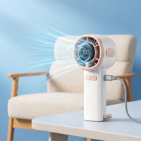 Compact Portable Handheld Fan Cordless Fan with Rechargeable Battery Lightweight Small for Travelers, Commuters, Travel, Desk, Office