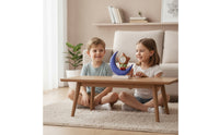 Table Clock with Figurine Whimsical Tabletop Clock Decorative Ornament Celestial Crescent Moon Statue Analog for Desk