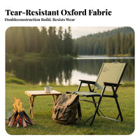 Foldable frogdesign Chair long-lasting Construction Folding Camp Chair with Armrests Includes Carry Bag Camping Equipment Strong Load-Bearing for Beachand travelers, outdoor diningkers, Fishing, outdoor dining, outdoor dinings, journey Trips