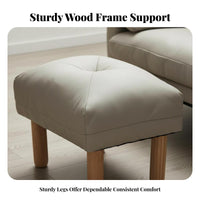 Curved Seat Four-Legged Stool Multi-Purpose Footrest Space-Saving for Homeowners