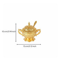 Ornate Condiment Jar Domed Top Lidded Condiment Jar Finial Knob