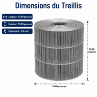 Roll Chicken Wire, 2.0 mm Welded Galvanized Fence, for Enclosures and Gardens, Silver Color