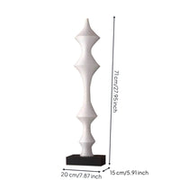Tall Slender Floor Statue Minimalist Art Piece for Hotel Lobby