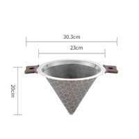 Reusable Milk Tea Filter Double Handles Double Handle Cone Strainer Easy To