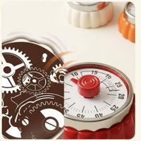 Mechanical Kitchen Timer Compact Stick-on Kitchen Timer Space Saving