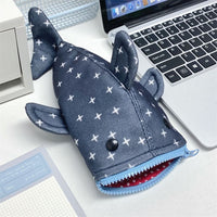 Creative Shark Star Pencil Case Ins Style Cute Storage Bag