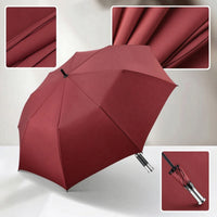 Waterproof Straight-Shaft Umbrella Oversized 8-Rib Umbrella Windproof Heavy-Duty for Rainy Days, Golf, Travel