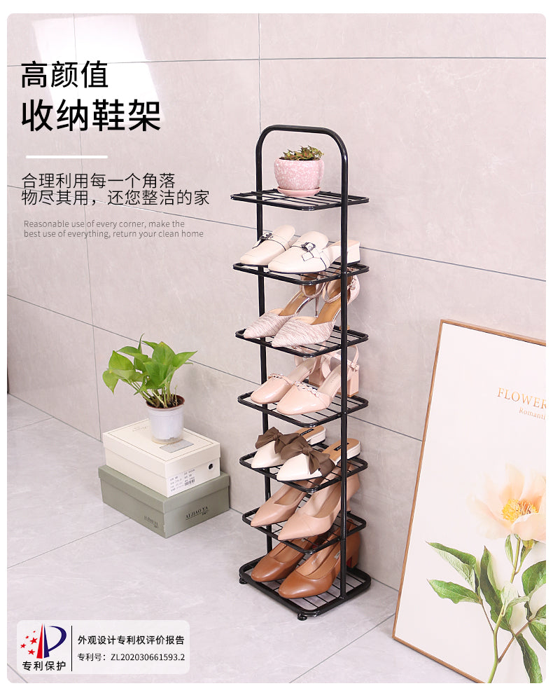 鞋架窄小门口省空间宿舍入门简易家用室内卧室鞋柜收纳神器省空间